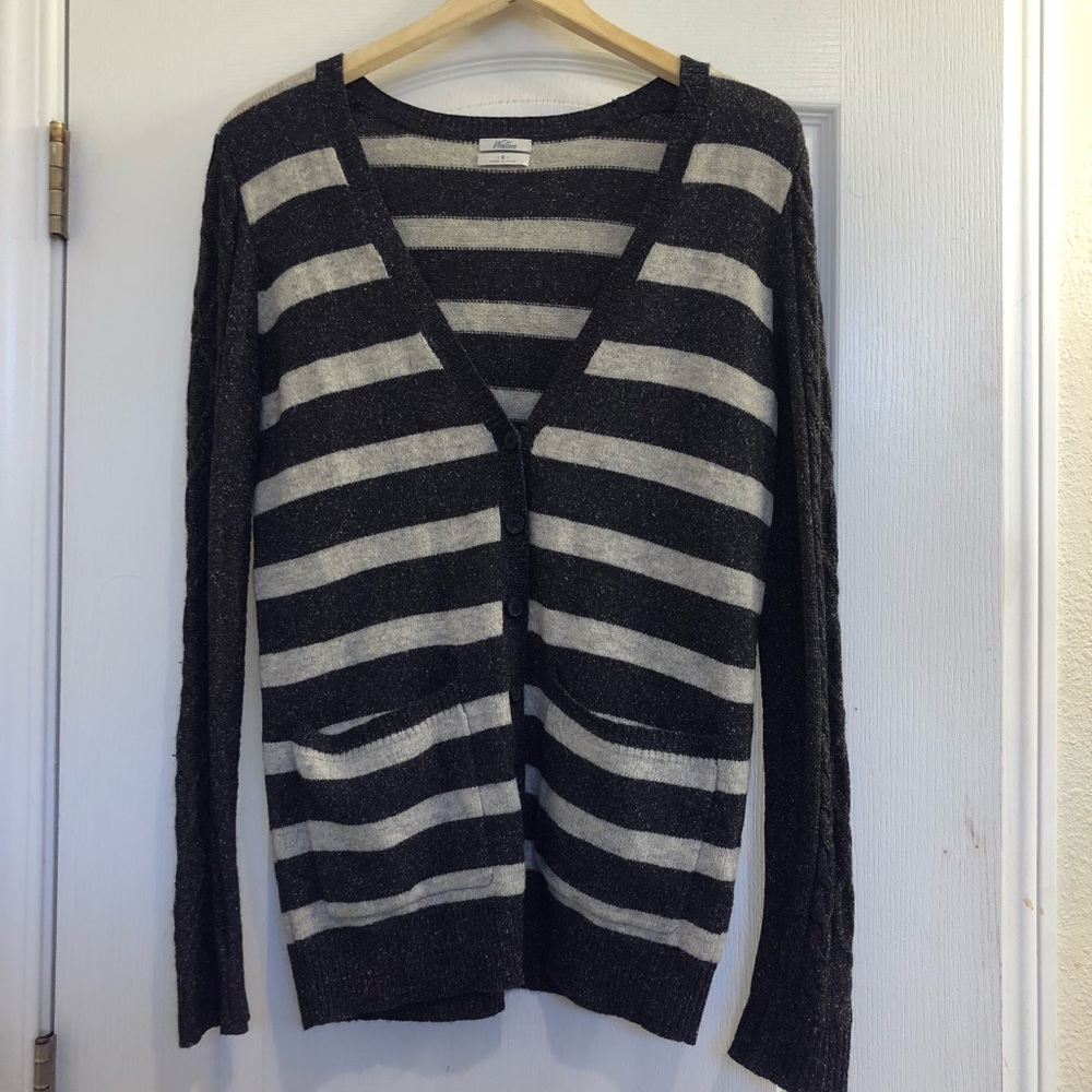 Striped Madewell Wallace Cardigan